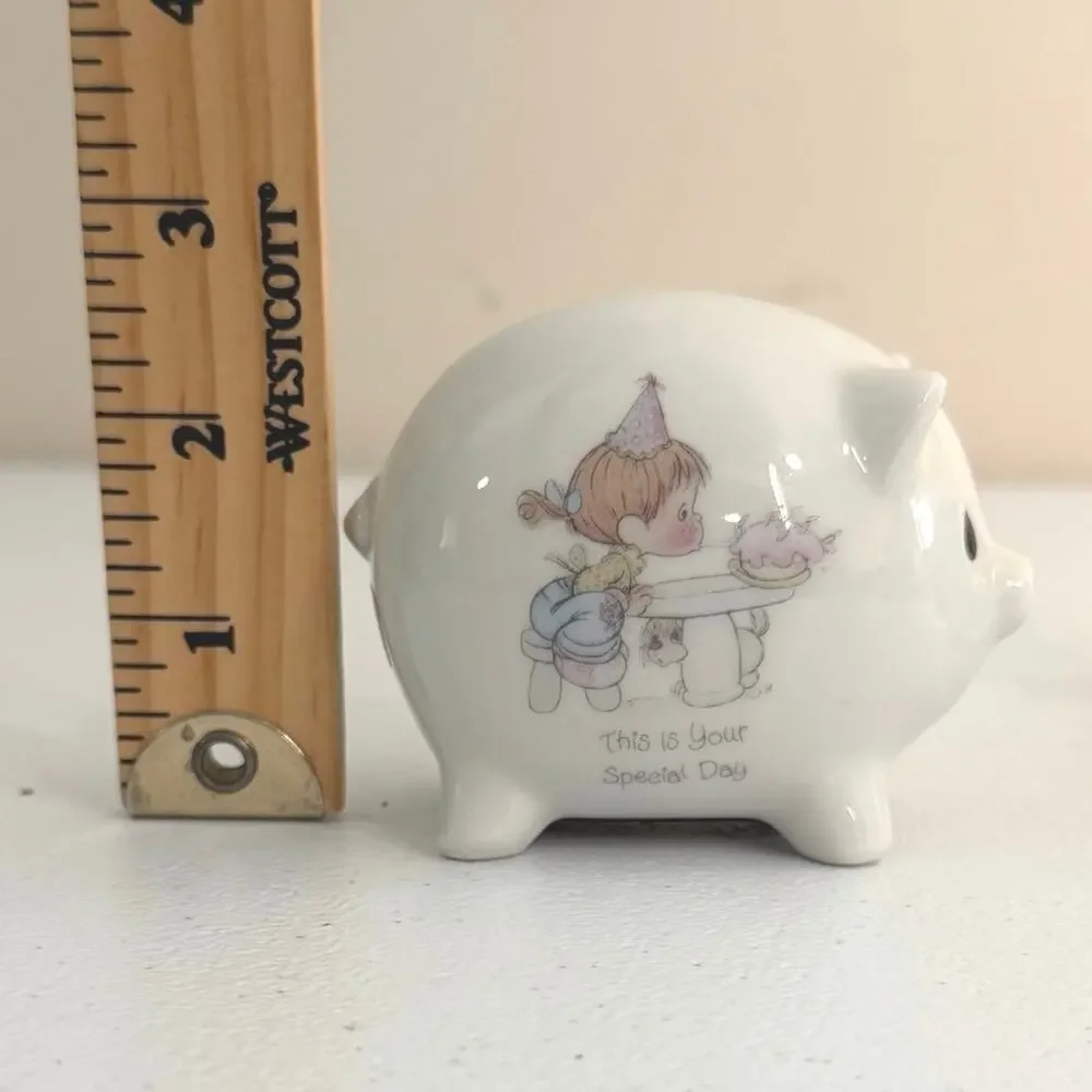 Vintage Precious Moments Enesco bundle of 2 ceramic piggy banks